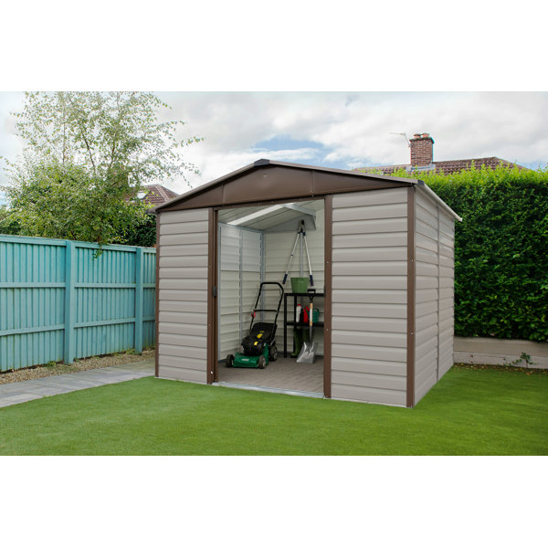 YardMaster Apex 10 ft. W x 8 ft. D Metal Garden Shed | Wayfair.co.uk